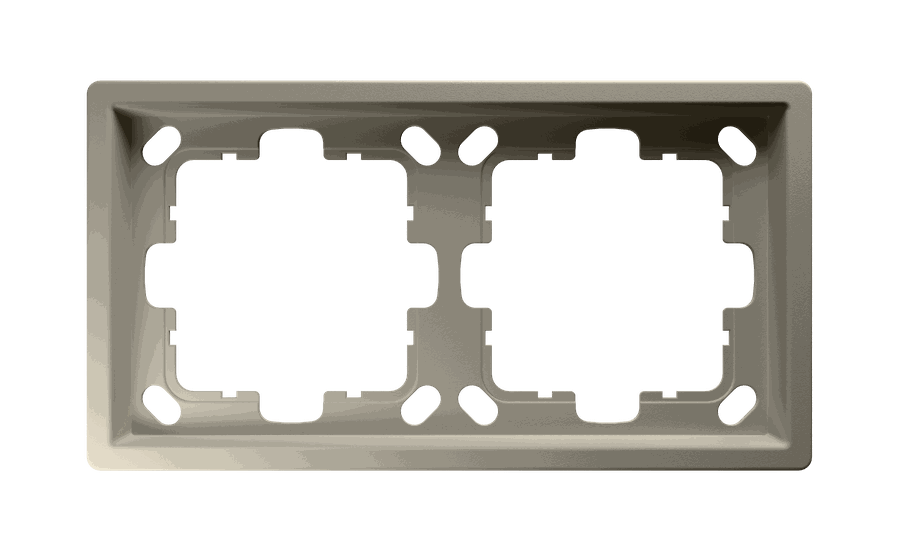 Рамка серия FD 2-постовая, цвет Сахара