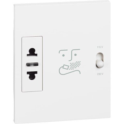 Механизм розетки электробритв 230В-127/230В 20ВА 3 модуля