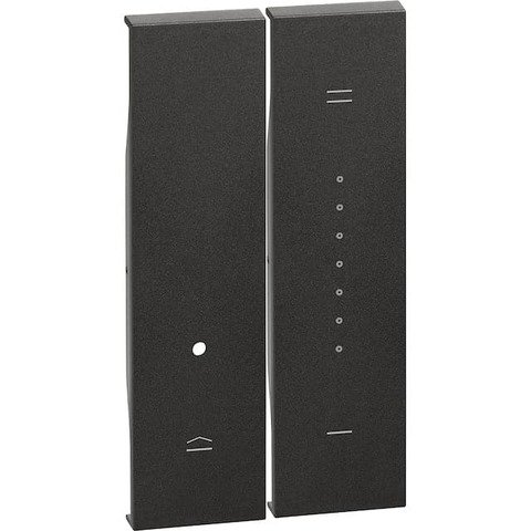 Лицевая панель светорегулятора/диммера кнопочного 2 модуля
