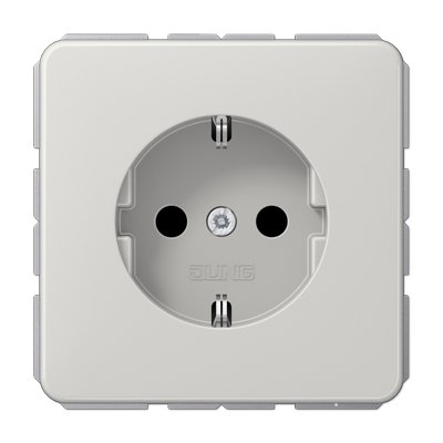 CD500 Розетка 2К+З 16А 250В~, светло-сер.