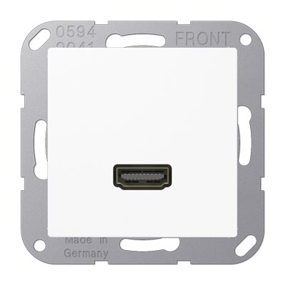 Розетка HDMI цвет белый