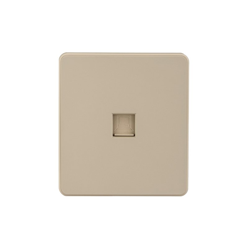 Розетка ROUND компьютерная RJ45 кат6 с/у шелк KRANZ