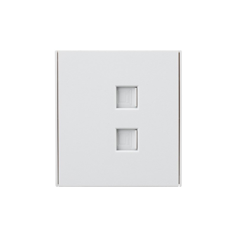 Розетка STRONG компьютерная двойная RJ45+RJ45 кат6 с/у жемчуг KRANZ