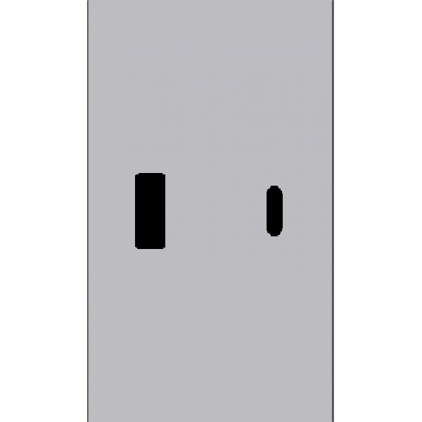 USB+type с накладкой 2-ух модульная (СЕРЫЙ МАТОВЫЙ) MEITON AS12C