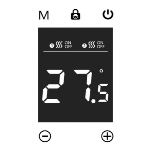 Терморегулятор 2-х модульный AW4541 (белый матовый)