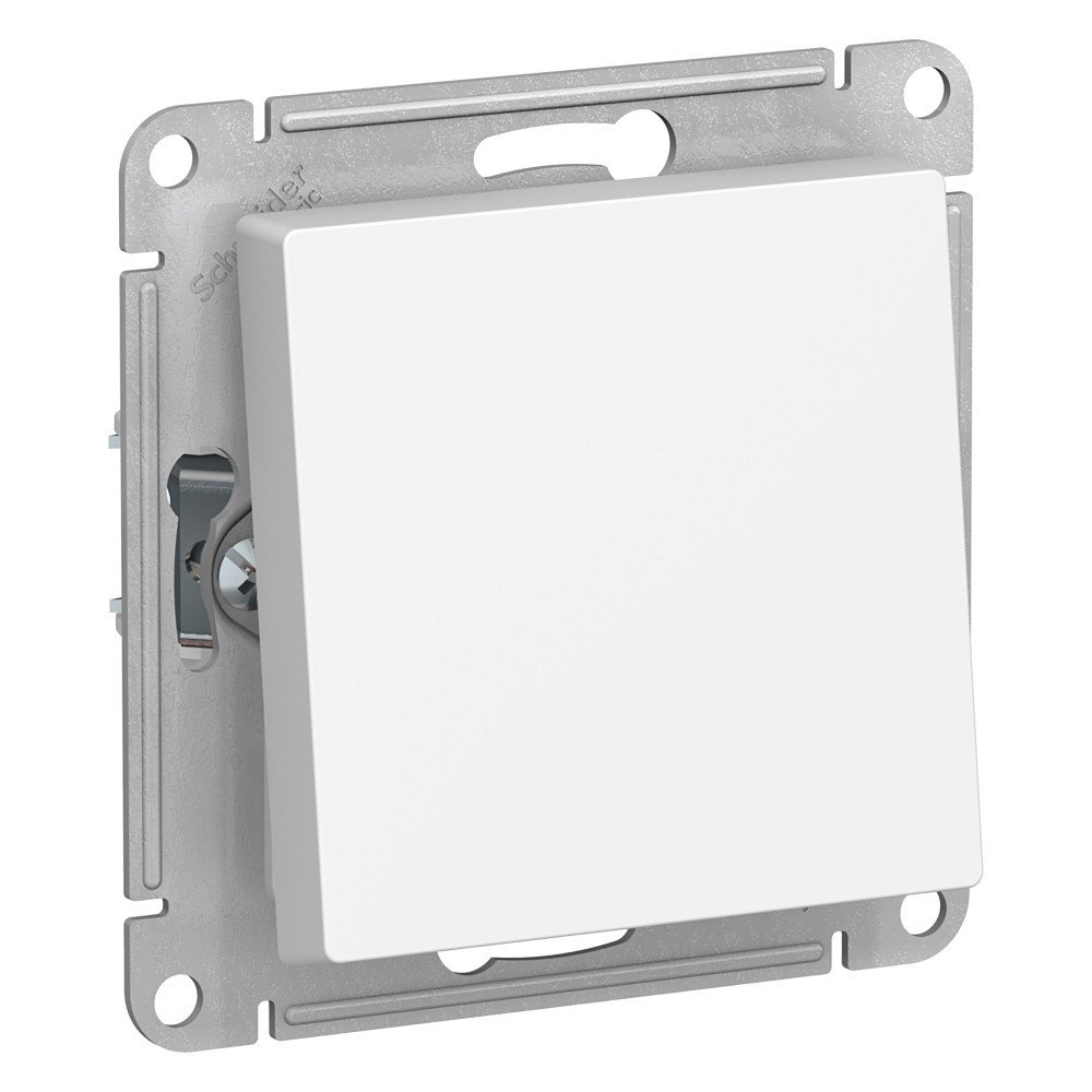 ATLASDESIGN AQUA 1-клавишный ПЕРЕКЛЮЧАТЕЛЬ, IP44, сх.6, 10АХ, механизм, БЕЛЫЙ