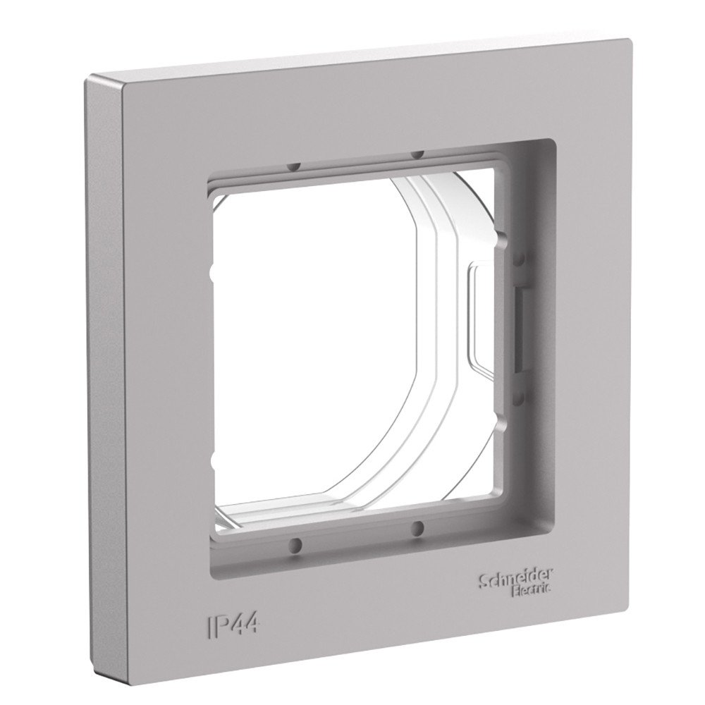 ATLASDESIGN AQUA 1-постовая РАМКА, IP44, АЛЮМИНИЙ