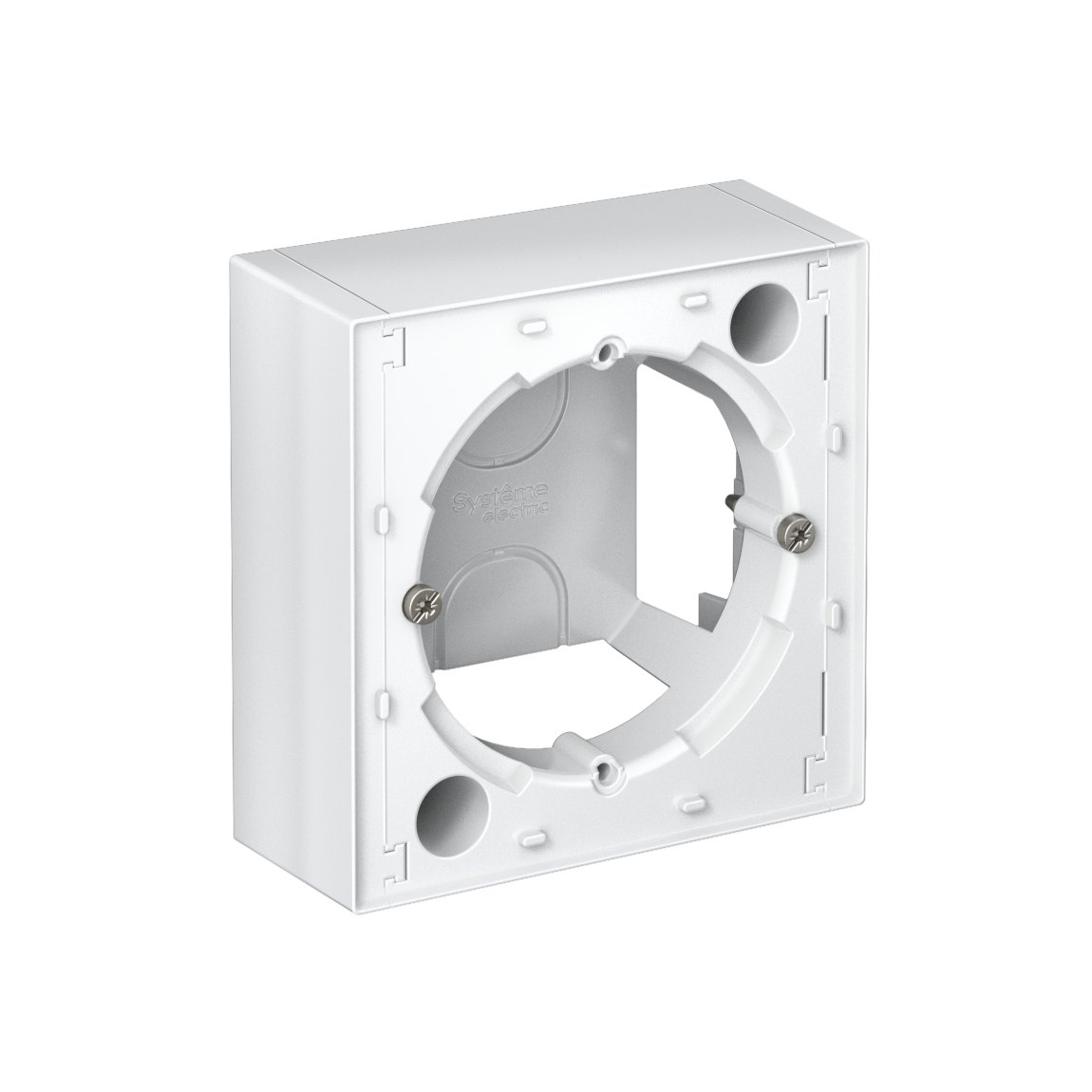 ATLASDESIGN КОРОБКА для наружного монтажа, БЕЛЫЙ.
