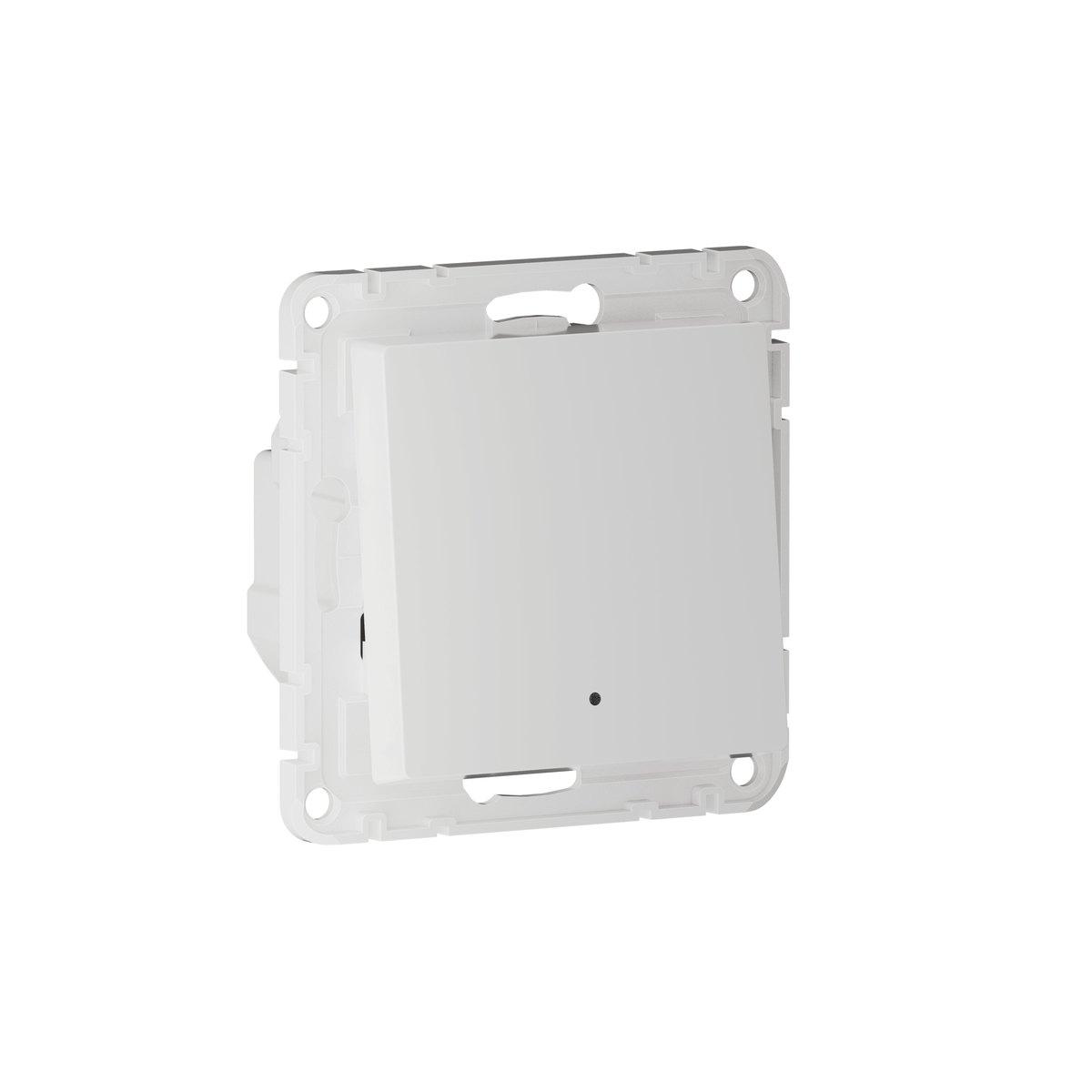 ATLASDESIGN SMART 1-кл. ВЫКЛЮЧАТЕЛЬ с подсв. с опц.нейтралью, Zigbee, сх.1, L(N), 10А, мех., БЕЛЫЙ