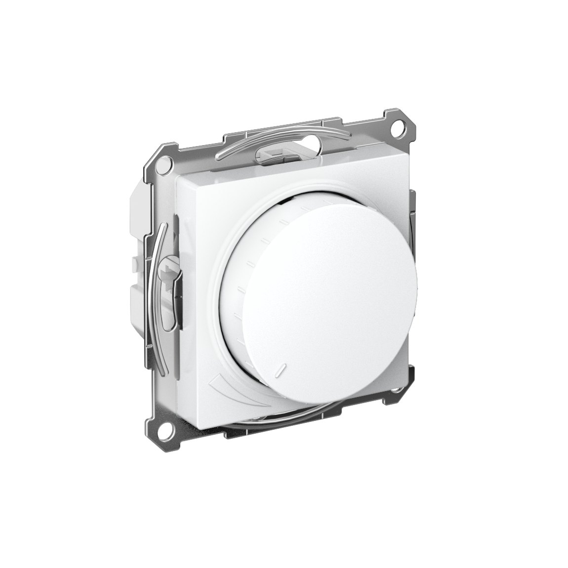 ATLASDESIGN СВЕТОРЕГУЛЯТОР (диммер) поворотно-нажимной, LED, RC, 400Вт, механизм, БЕЛЫЙ