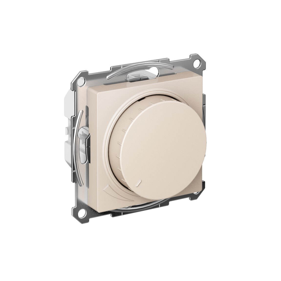 ATLASDESIGN СВЕТОРЕГУЛЯТОР (диммер) поворотно-нажимной, LED, RC, 400Вт, механизм, БЕЖЕВЫЙ