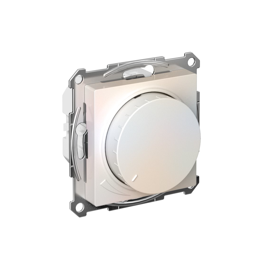 ATLASDESIGN СВЕТОРЕГУЛЯТОР (диммер) поворотно-нажимной, LED, RC, 400Вт, механизм, ЖЕМЧУГ