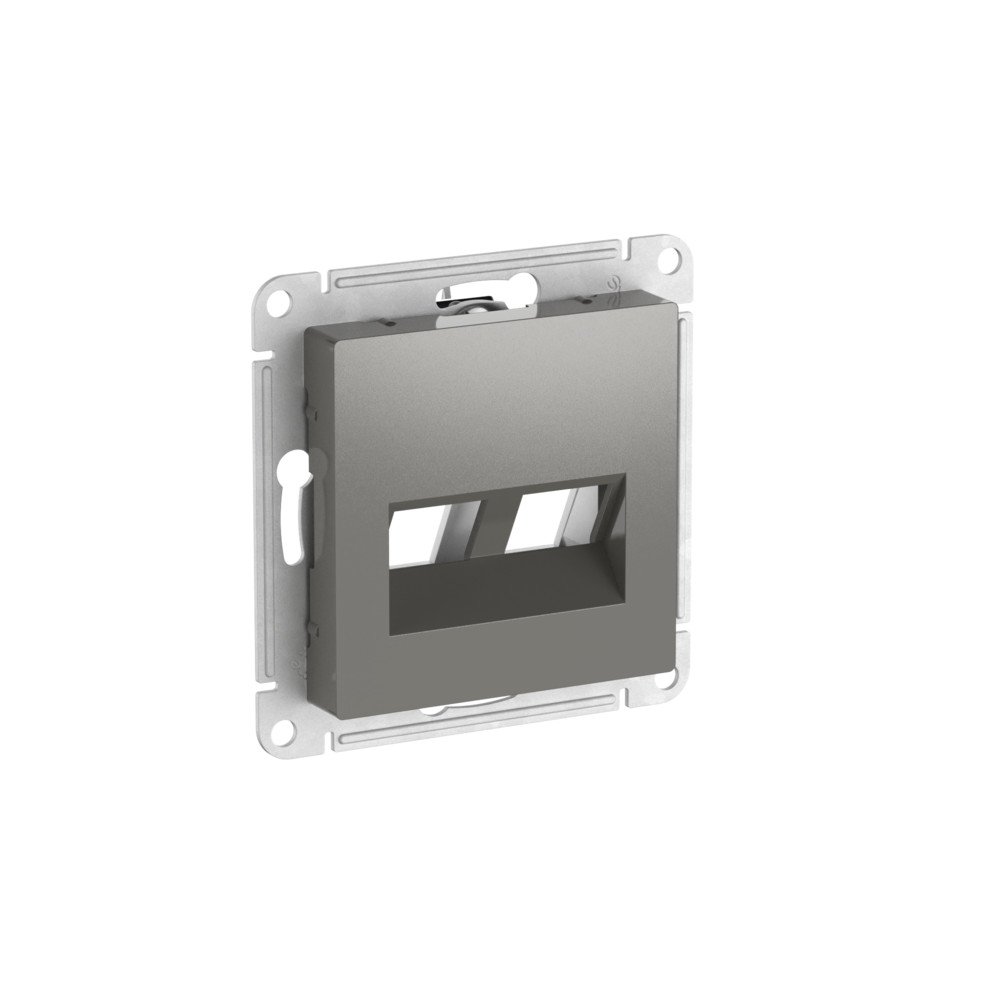 ATLASDESIGN НАКЛАДКА двойная для информационных функций типа Keystone, СТАЛЬ
