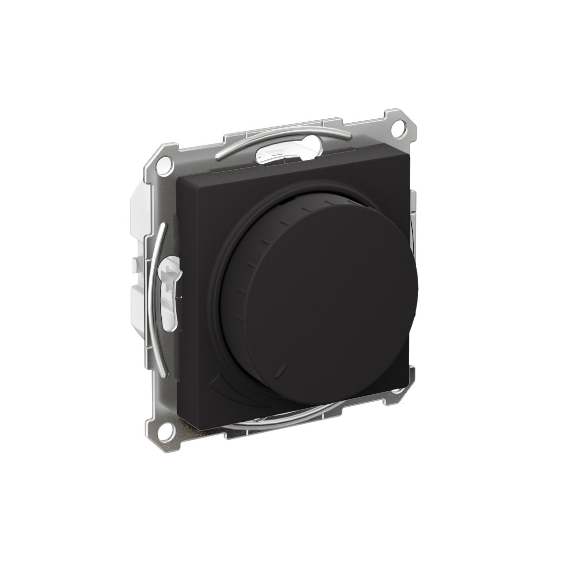 ATLASDESIGN СВЕТОРЕГУЛЯТОР (диммер) поворотно-нажимной, LED, RC, 400Вт, механизм, КАРБОН