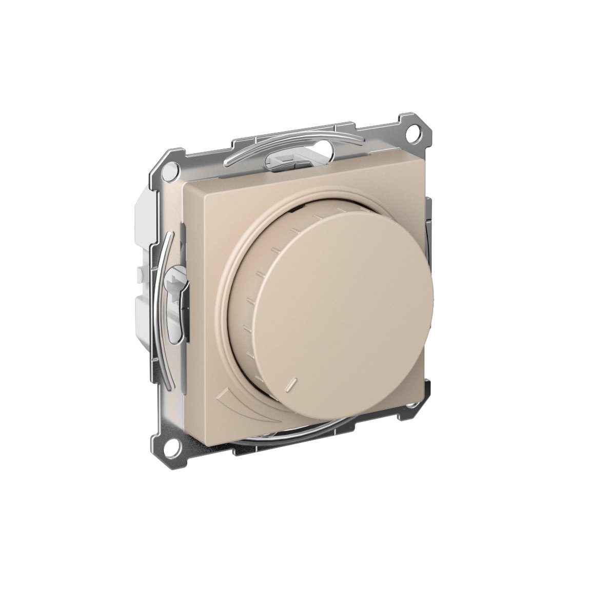 ATLASDESIGN СВЕТОРЕГУЛЯТОР (диммер) поворотно-нажимной, LED, RC, 400Вт, механизм, ПЕСОЧНЫЙ