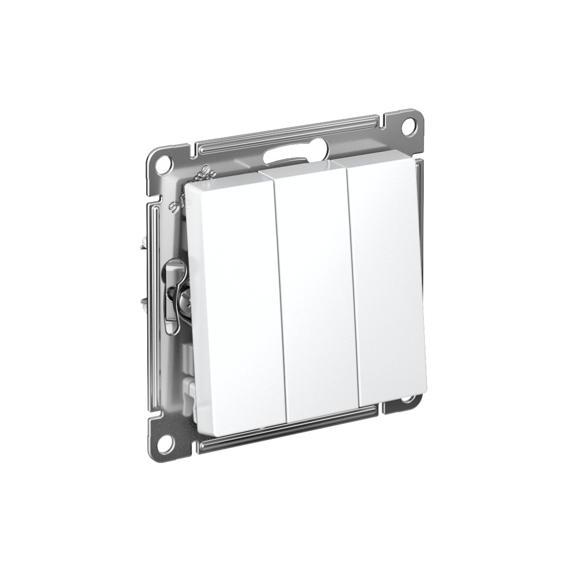 ATLASDESIGN 3-клавишный ВЫКЛЮЧАТЕЛЬ, сх.1+1+1, 10АХ, механизм, ЛОТОС