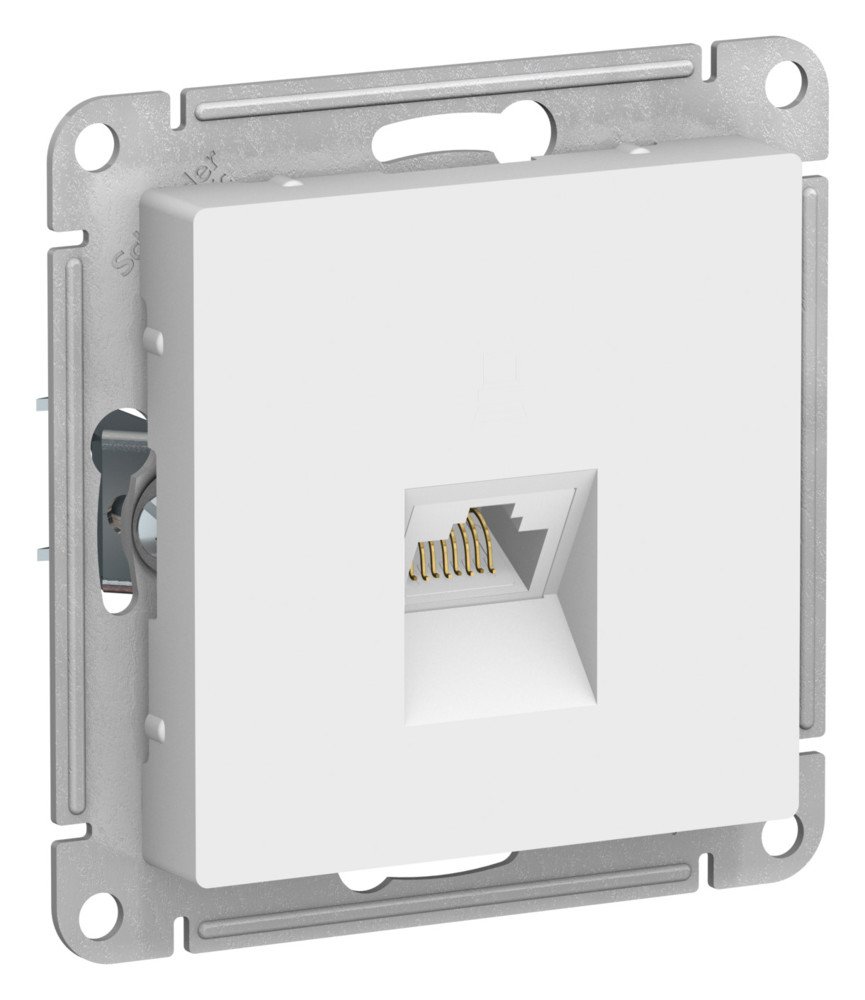 ATLASDESIGN РОЗЕТКА компьютерная RJ45 кат. 6A, механизм, ЛОТОС