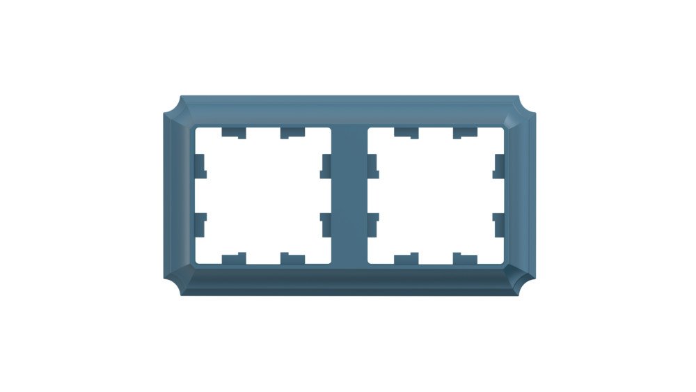 ATLASDESIGN ANTIQUE 2-постовая РАМКА, универсальная, ИЗУМРУД