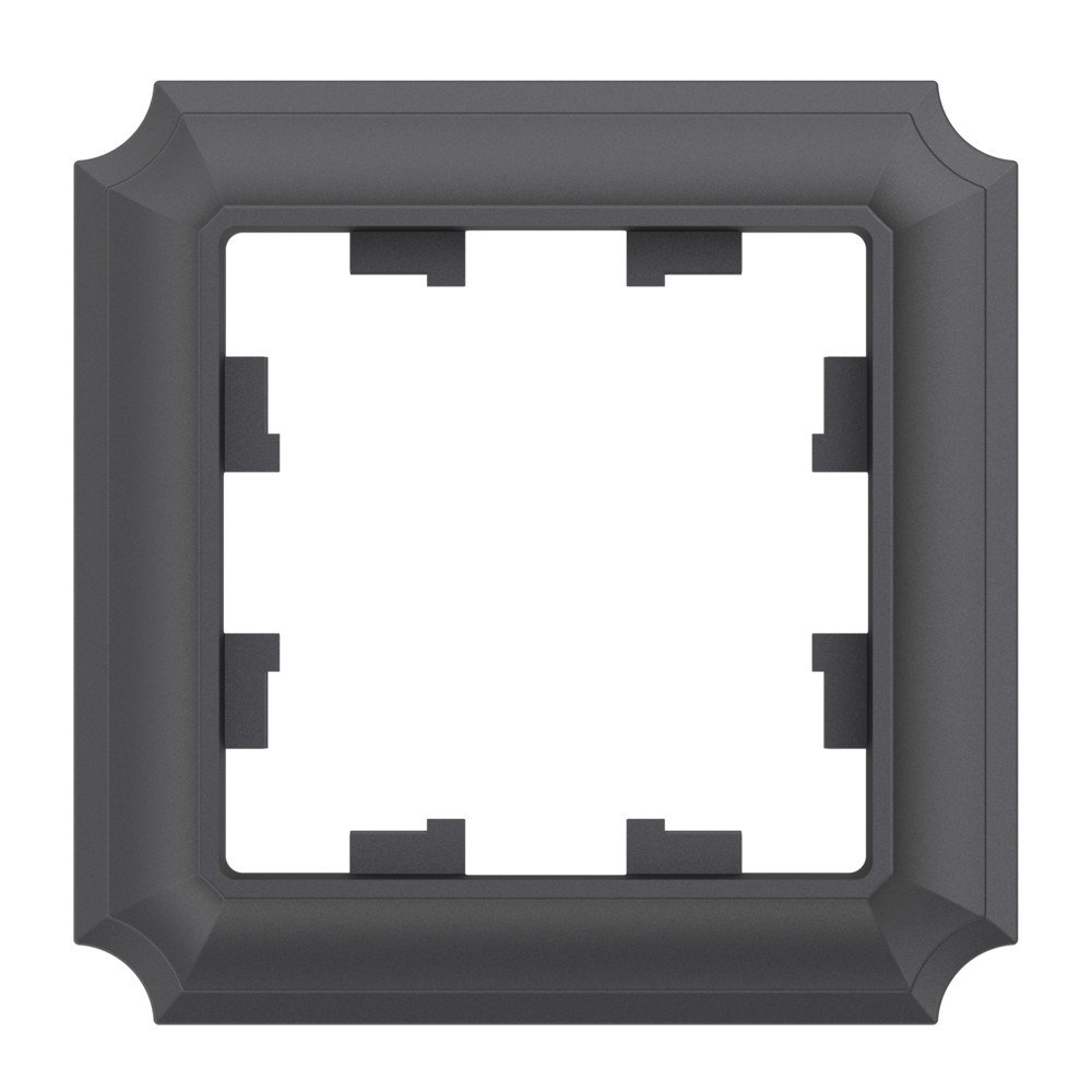 ATLASDESIGN ANTIQUE 1-постовая РАМКА, БАЗАЛЬТ