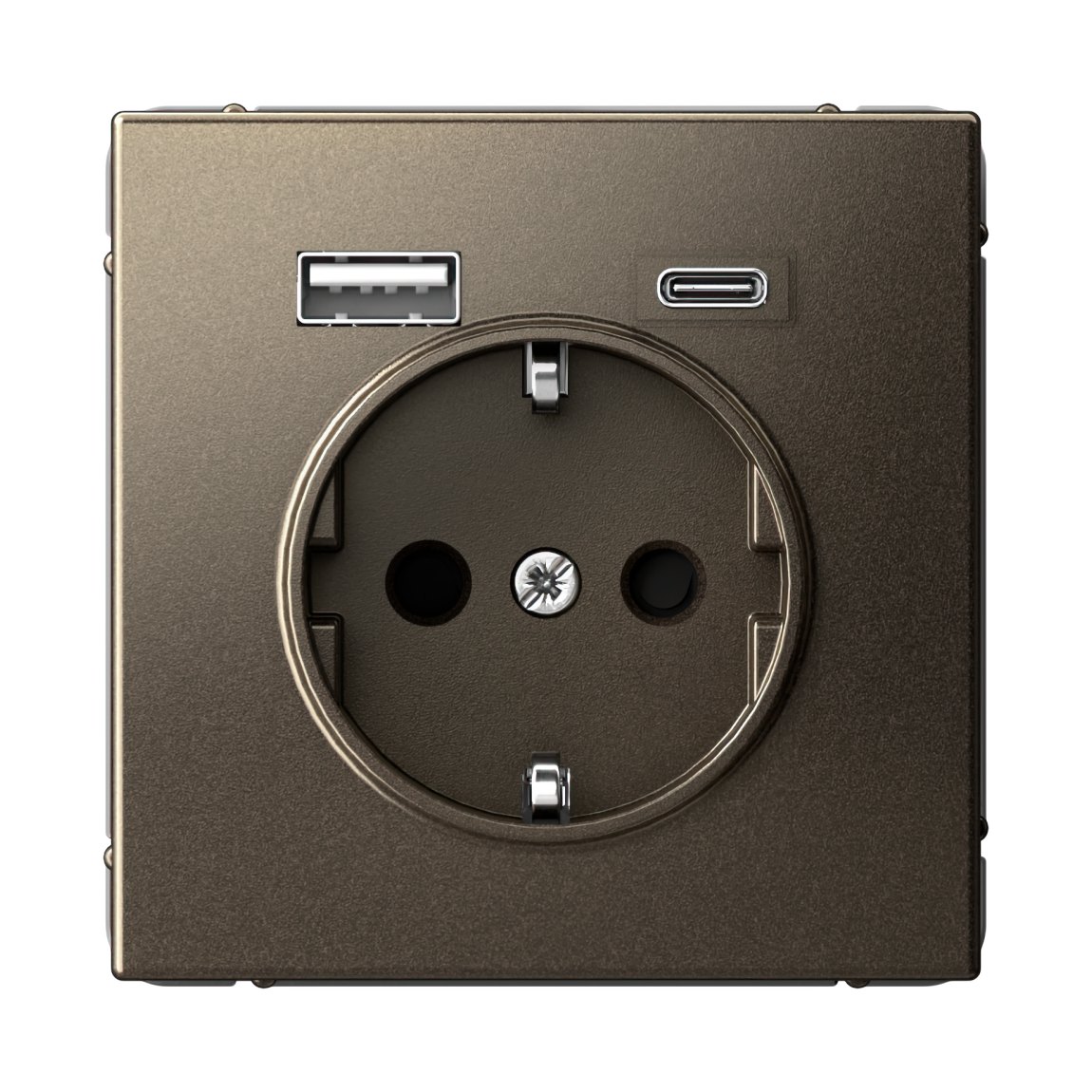 ARTGALLERY РОЗЕТКА 16А с 2 USB A+C, 5В/2,4А/3,0А, 2х5В/1,5А, механизм, МОККО