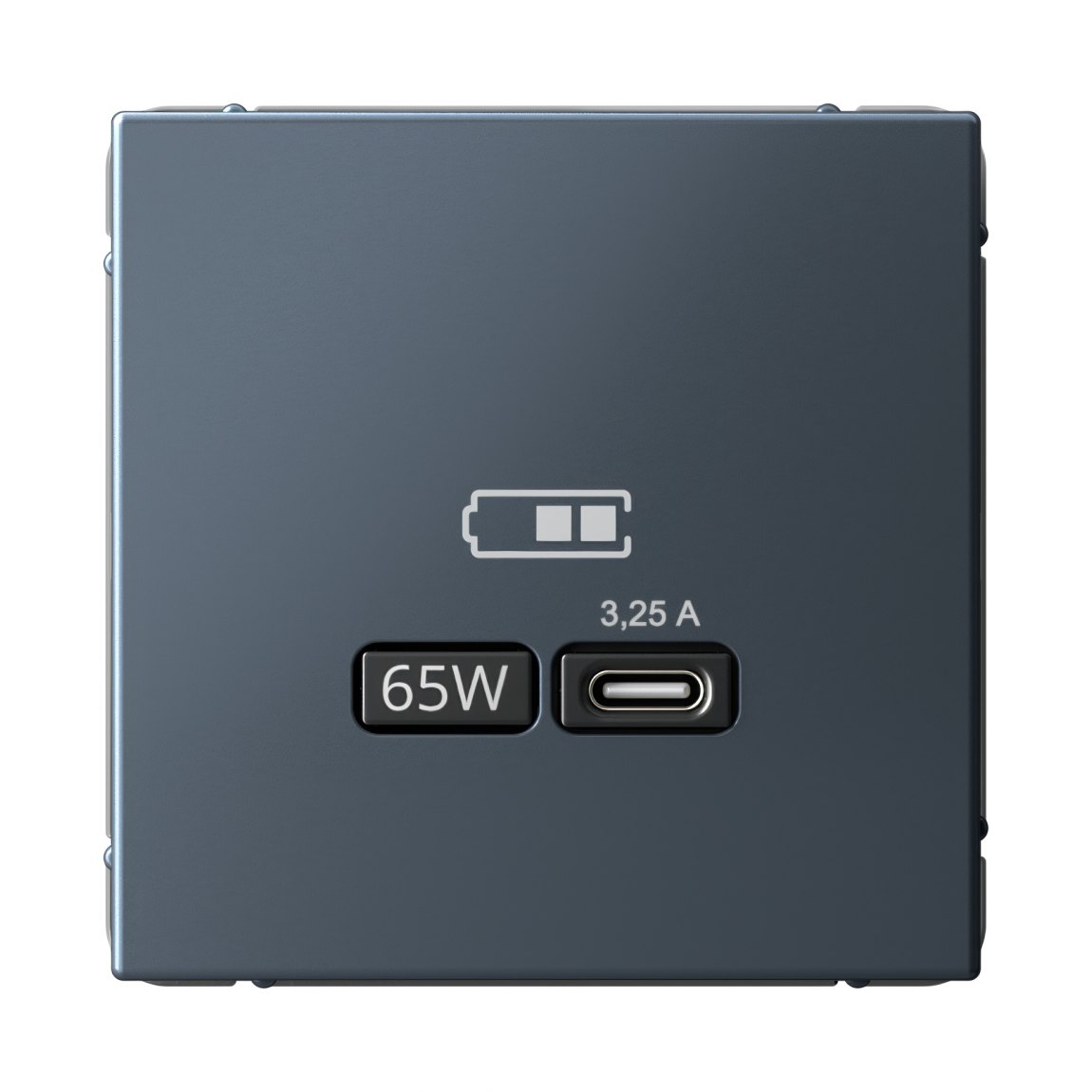 ARTGALLERY USB РОЗЕТКА тип-С 65Вт высокоскор.заряд. QC, PD, механизм, ГРИФЕЛЬ