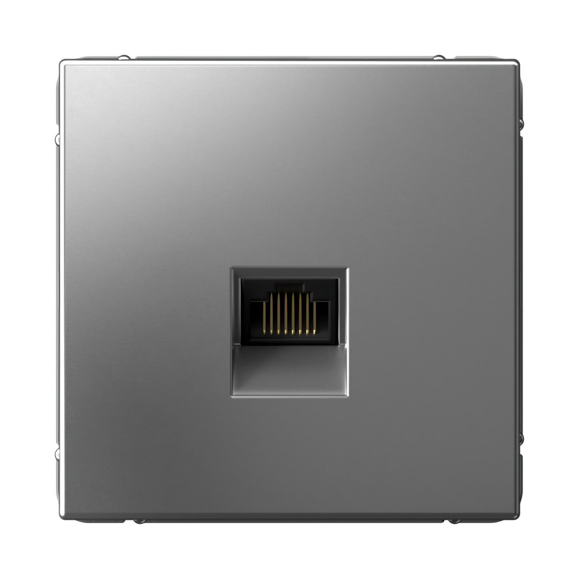ARTGALLERY РОЗЕТКА компьютерная RJ45, кат. 5е, механизм, СТАЛЬ