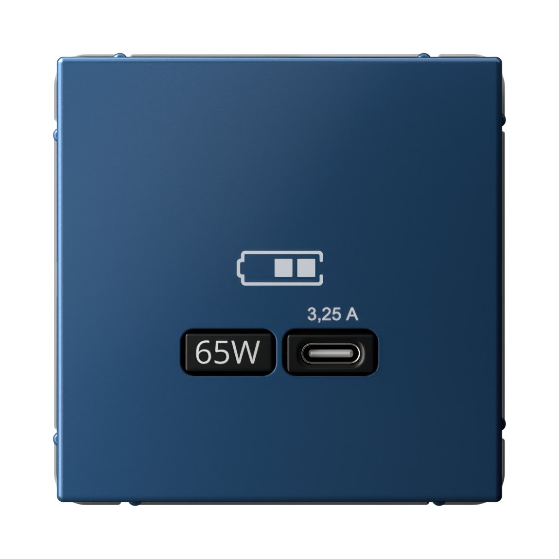 ARTGALLERY USB РОЗЕТКА тип-С 65Вт высокоскор.заряд. QC, PD, механизм, АКВАМАРИН