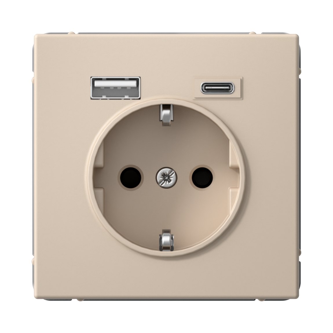 ARTGALLERY РОЗЕТКА 16А с 2 USB A+C, 5В/2,4А/3,0А, 2х5В/1,5А, механизм, ПЕСОЧНЫЙ