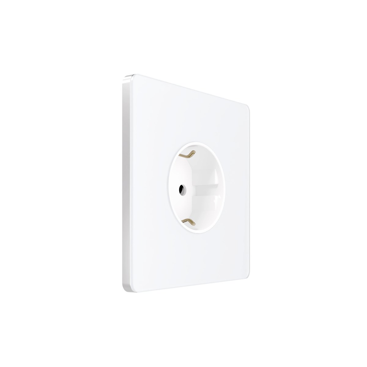 Systeme Infinity, Розетка С/У с ЗК (250В, 16А, защит.шторки), Арктический лед