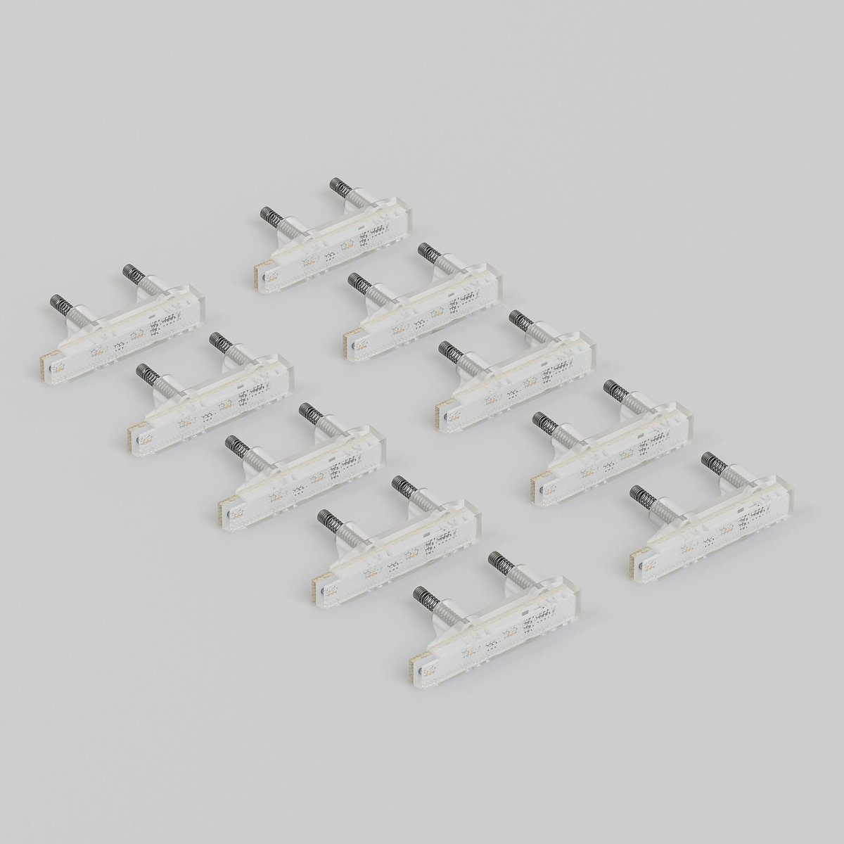 Блок LED подсветки для выключателя 10 шт. (белый)