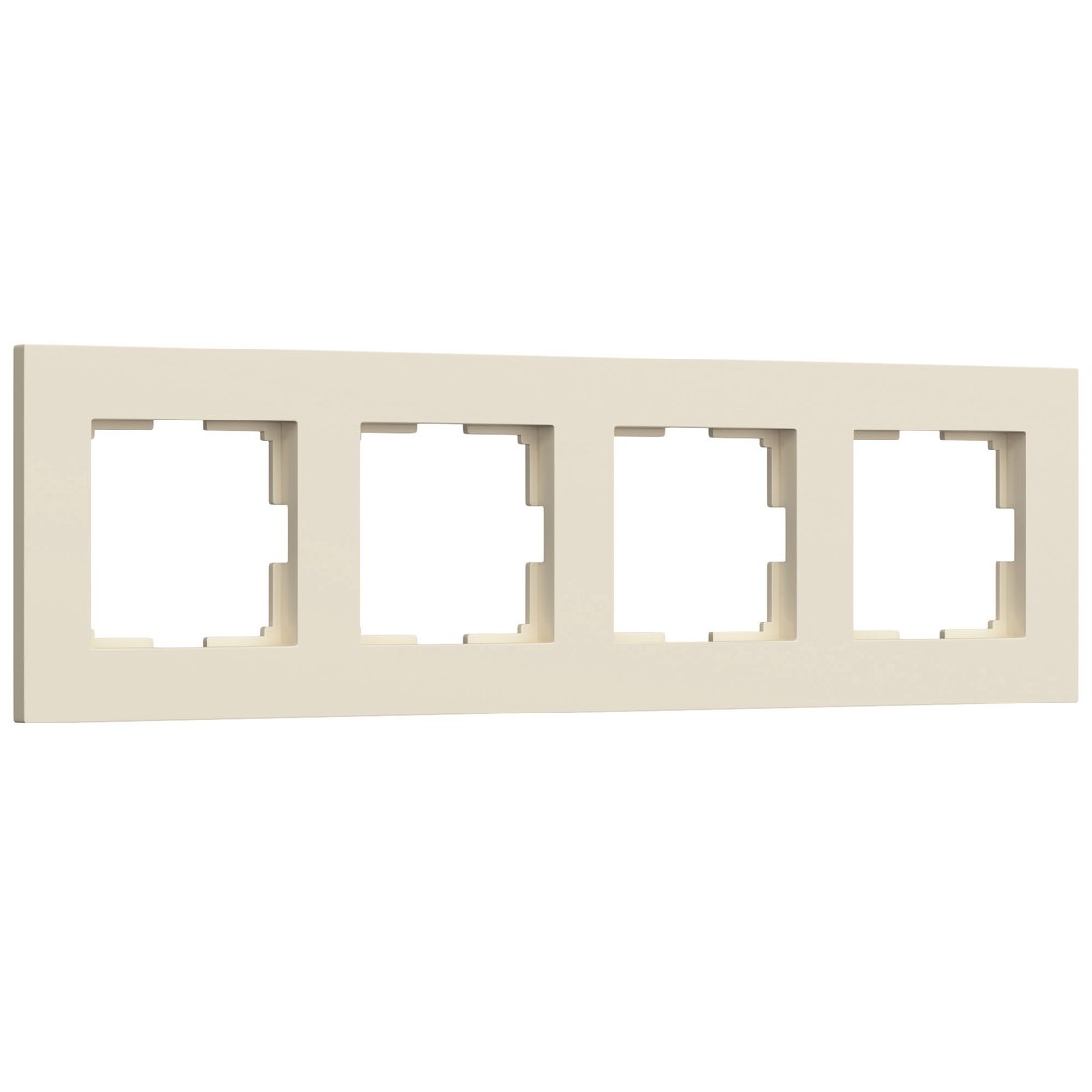 Рамка на 4 поста Slab (айвори софт)