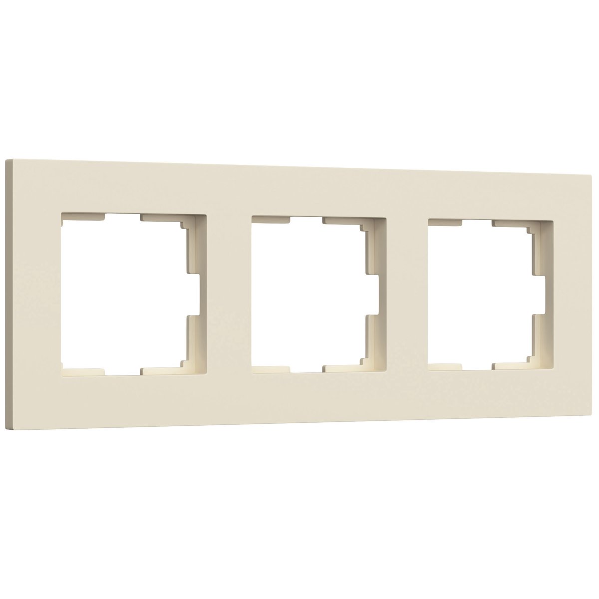 Рамка на 3 поста Slab (айвори софт)