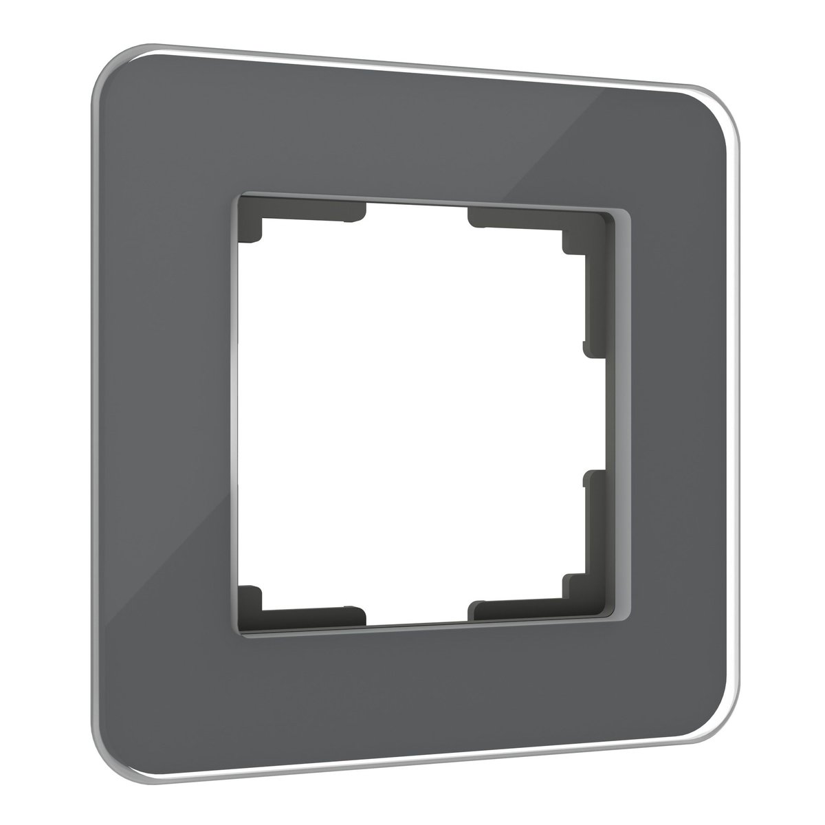 Рамка на 1 пост Elite (графит, стекло)