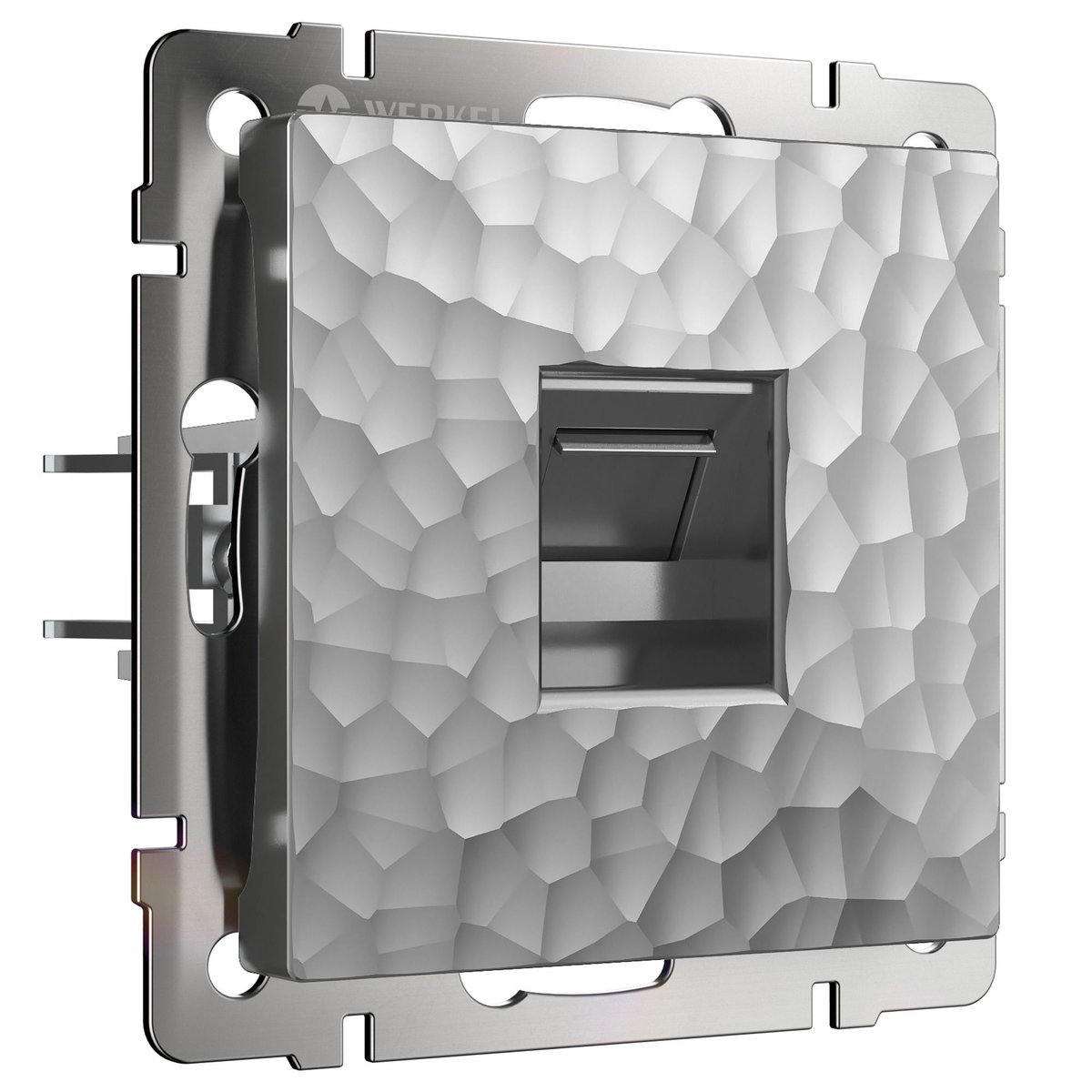 Розетка Ethernet RJ-45 (hammer серебряный)