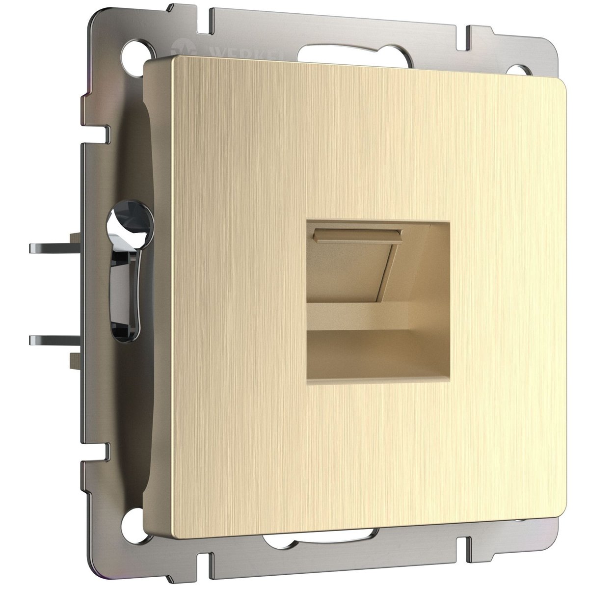 Розетка Ethernet RJ-45 (шампань рифленый)