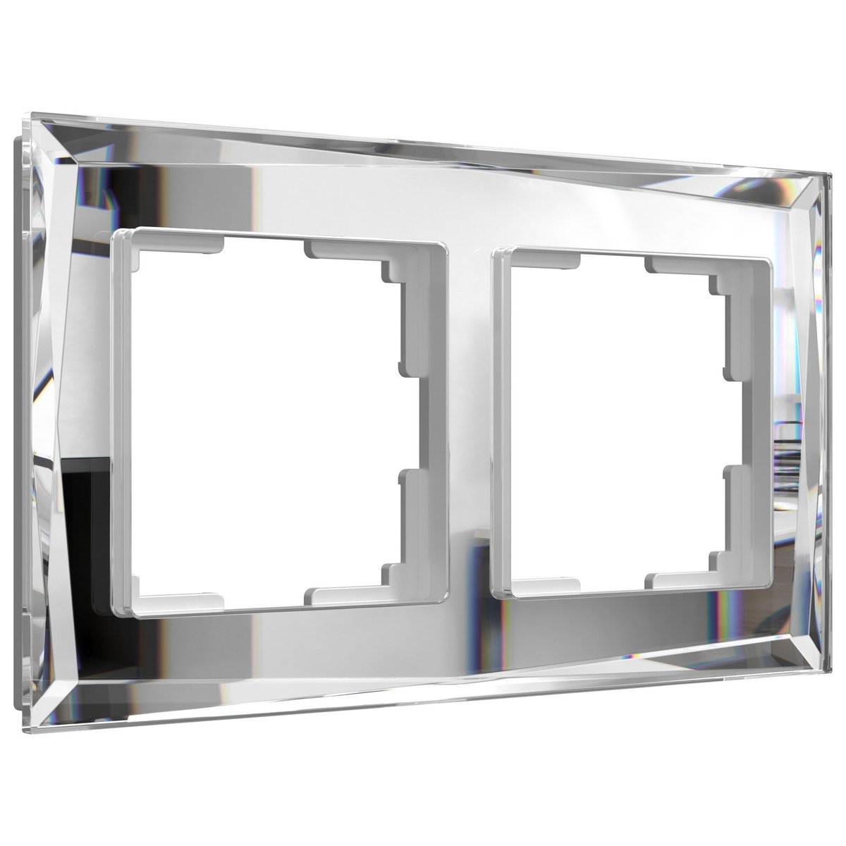 Рамка на 2 поста Diamant (зеркальный)