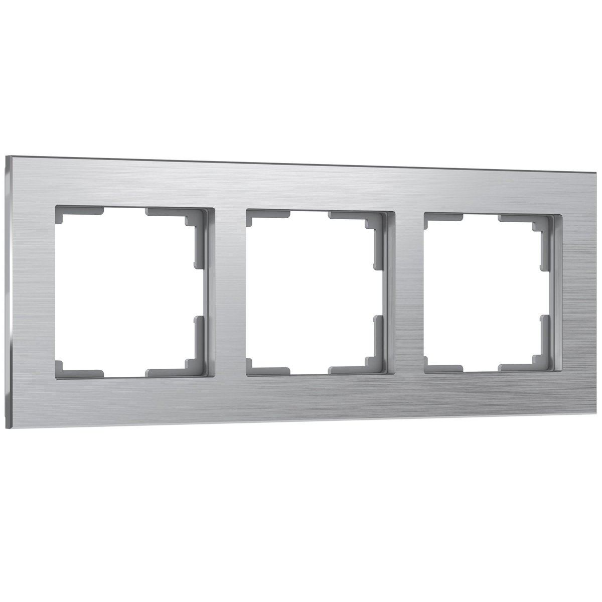 Рамка на 3 поста Aluminium (алюминий)