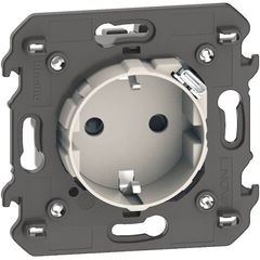 Механизм розетки электрической с USB зарядкой 2R+З/USB тип C ~250В 16А/=5В 1