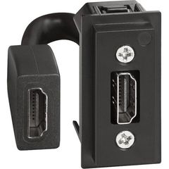 Механизм розетки HDMI с предварительным подключением 1 модуль