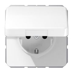 Штепсельная розетка SCHUKO 16A 250V~ с защитой от влажности; белая