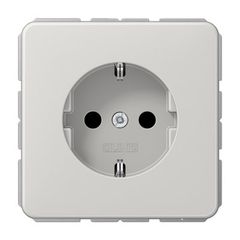 CD500 Розетка 2К+З 16А 250В~, светло-сер.