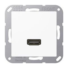 Розетка HDMI цвет белый