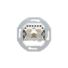 Механизм телефонной розетки для RJ12 и RJ45 вилок, кат.3, 1 терминал