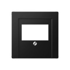 Крышка для аудиорозеток и USB розеток черный матовый