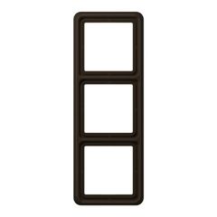 Рамка на 3 поста коричневый JUNG