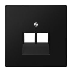 LS990 Накладка для комп./тлф. розетки 2хRJ45, черн.