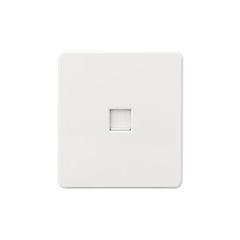 Розетка ROUND компьютерная RJ45 кат6 с/у перламутр KRANZ