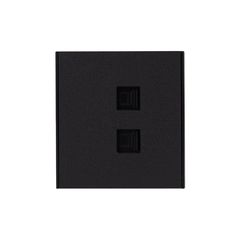Розетка STRONG компьютерная двойная RJ45+RJ45 кат6 с/у антрацит KRANZ