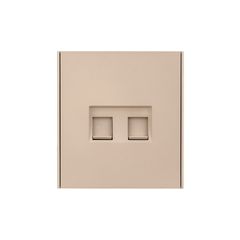 Розетка STRONG компьютерная двойная RJ45+RJ45 кат6 с/у шелк KRANZ