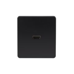 Розетка ROUND HDMI с/у оникс KRANZ